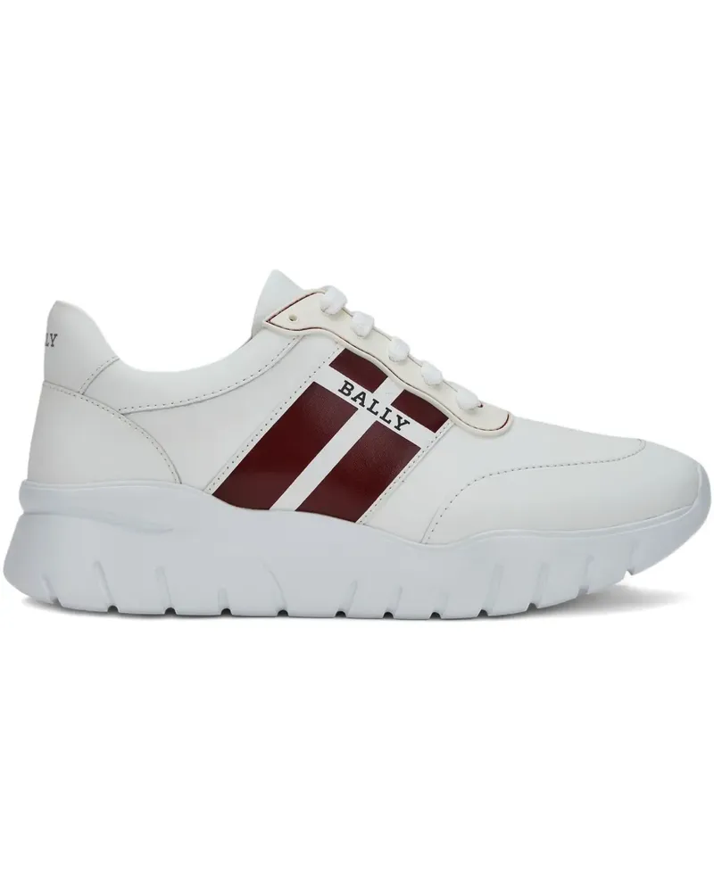 Bally Sneakers mit Seitenstreifen - Weiß Weiß