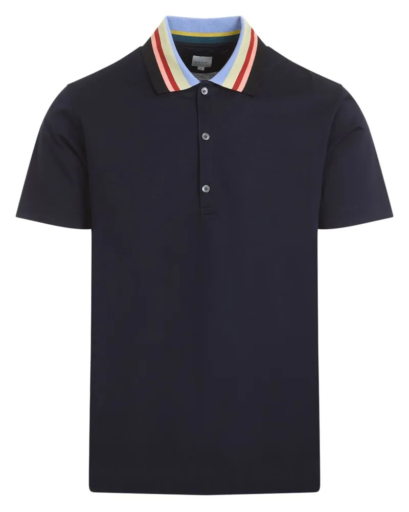 Paul Smith Poloshirt mit Streifendetail - Blau Blau