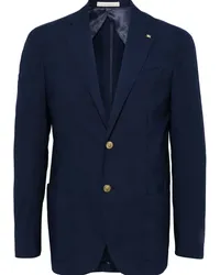 Corneliani Einreihiges Sakko mit Brosche Blau