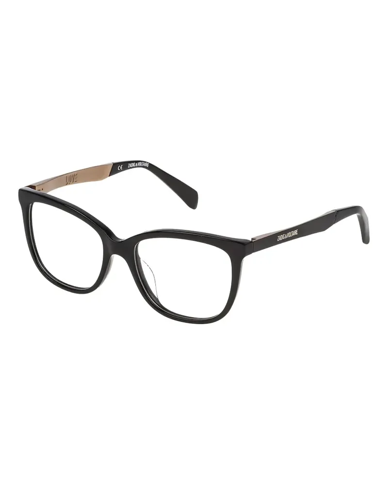 Zadig & Voltaire Brille mit eckigem Gestell - Schwarz Schwarz