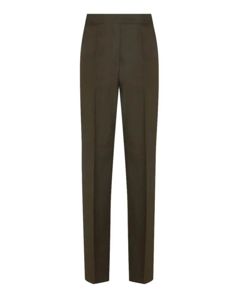 Max Mara pressed-crease tailored trousers - Braun Braun