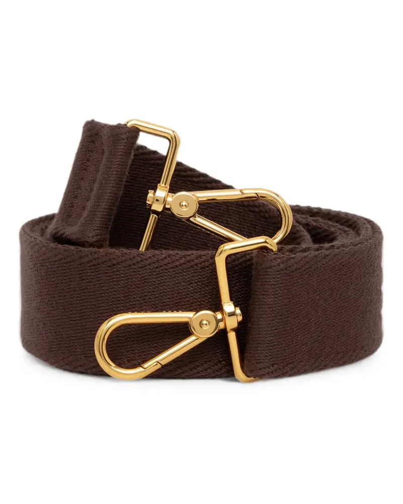 Coccinelle On Tone logo-jacquard shoulder strap - Braun Braun