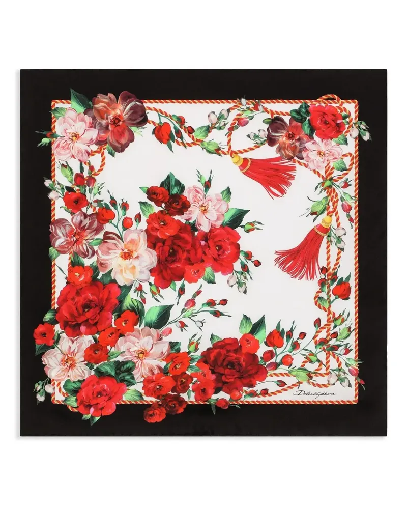 Dolce & Gabbana Schal mit Rosen-Print - HH5PD ROSE ANT.BDO NAPPE Hh5pd
