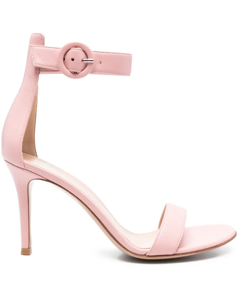 Gianvito Rossi Portofino Sandalen mit Knöchelriemen 90mm - Rosa Rosa