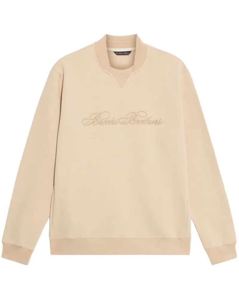 Brooks Brothers Sweatshirt mit Logo-Stickerei - Nude Nude