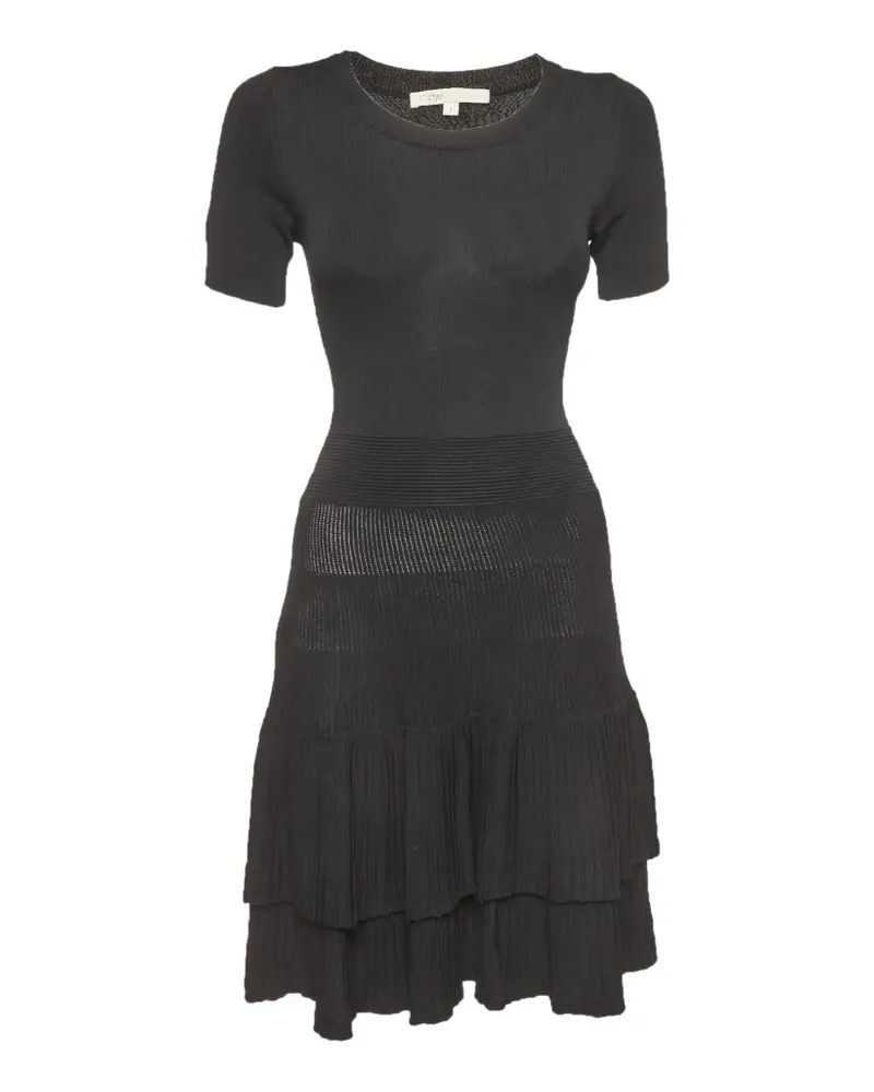 Maje tiered-detail dress - Schwarz Schwarz