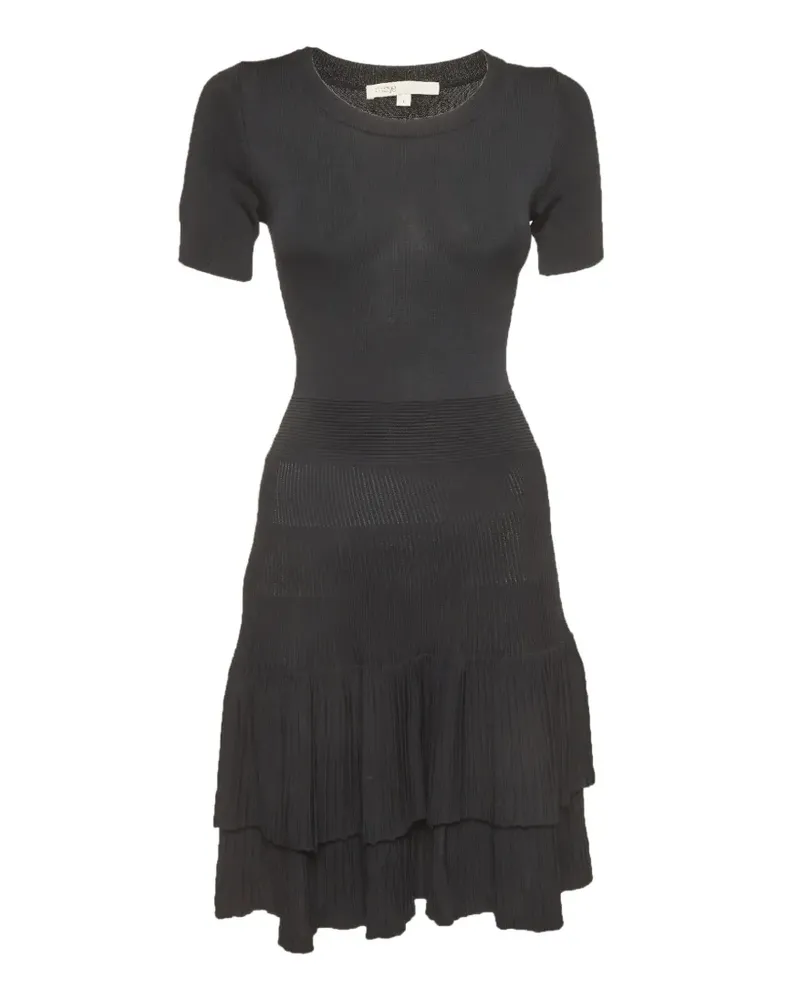 Maje Gestuftes Kleid - Schwarz Schwarz