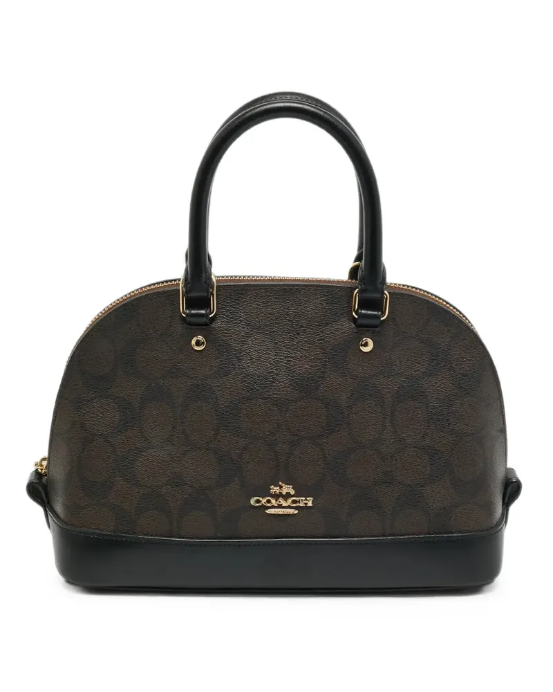 Coach mini Sierra monogram tote bag - Braun Braun