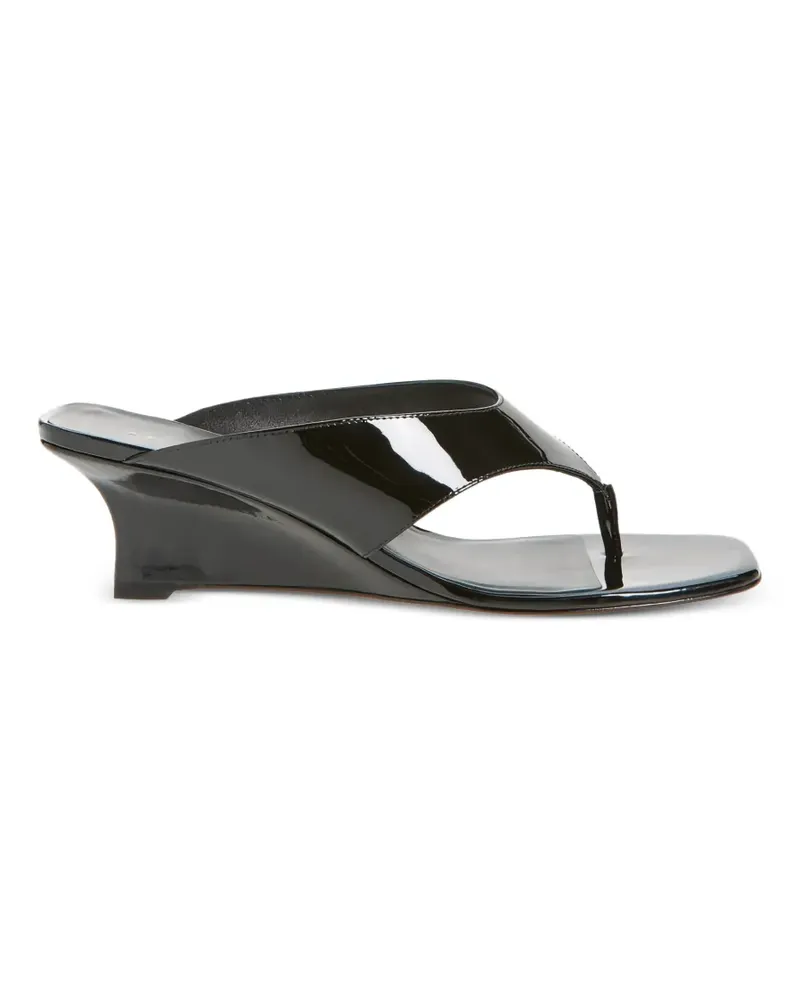 Stuart Weitzman Sandalen mit Zehensteg - Schwarz Schwarz