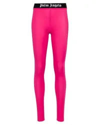 Palm Angels Performance-Leggings mit Logo Rosa