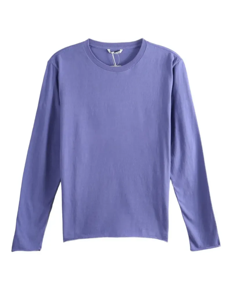 AURALEE long-sleeve cotton T-shirt - Violett Violett