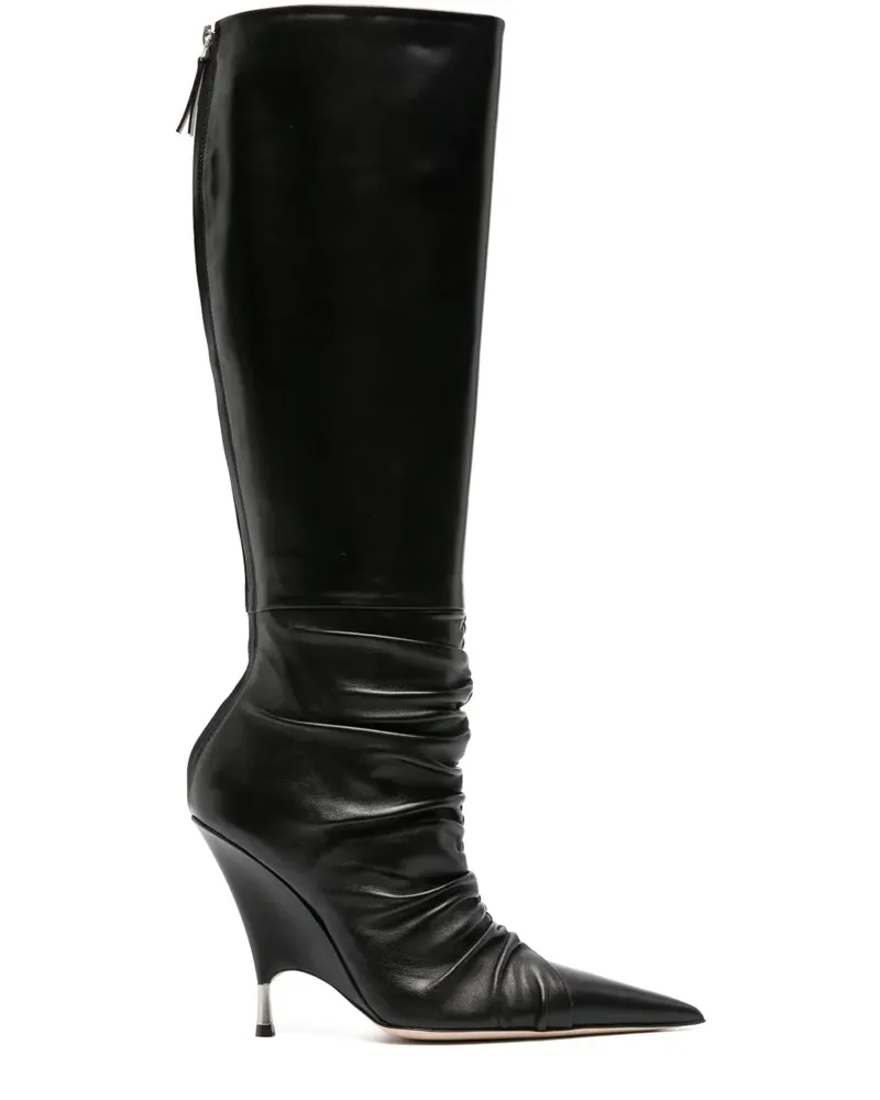 Blumarine Stiefel mit Wedge-Absatz 105mm - Schwarz Schwarz