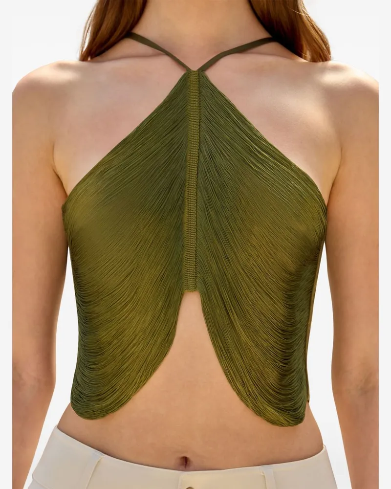 Cult Gaia Quella Neckholder-Top - Grün Grün