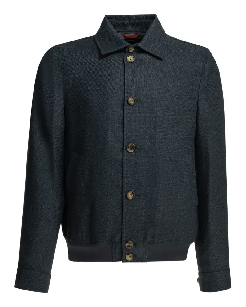 Brunello Cucinelli button-down shirt jacket - Blau Blau