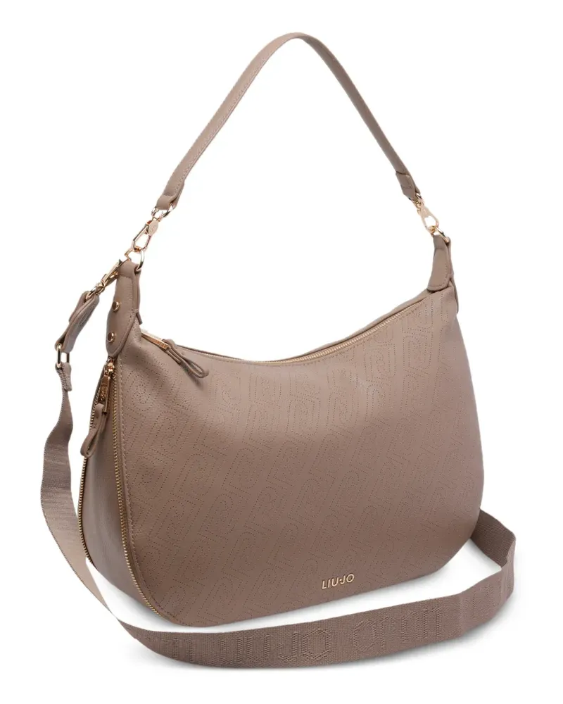 Liu Jo Schultertasche mit Logo - Nude Nude