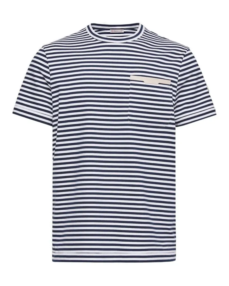 Moncler striped T-shirt - Blau Blau