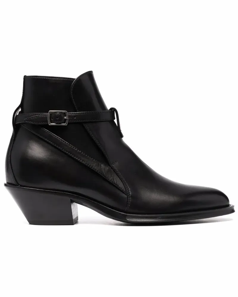 Saint Laurent Stiefel mit Schnalle - Schwarz Schwarz