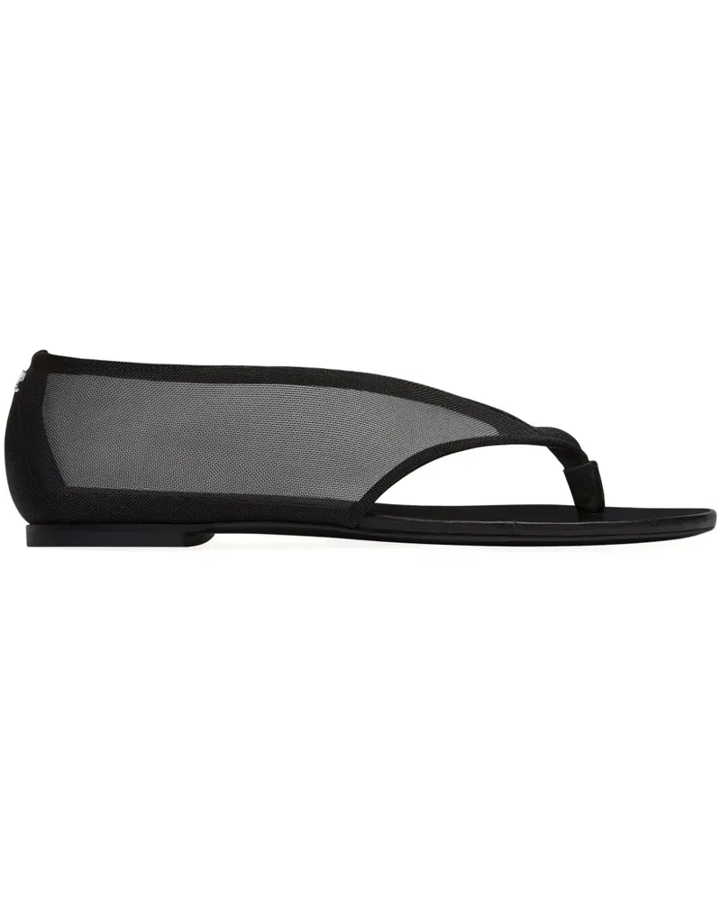 Courrèges Sandalen aus Mesh - Schwarz Schwarz