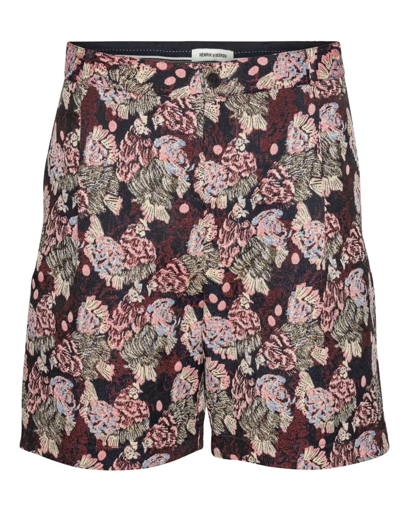 Henrik Vibskov floral patterned shorts - Blau Blau