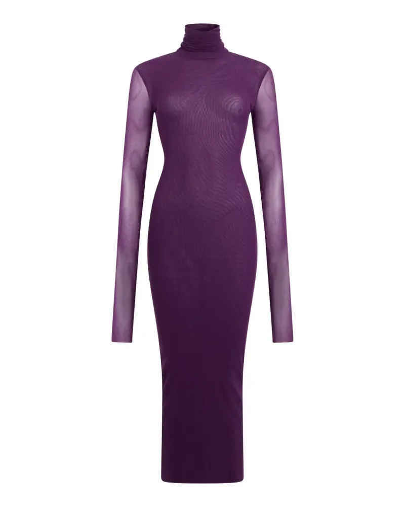 Philosophy Di Lorenzo Serafini Midikleid mit Stehkragen - Violett Violett