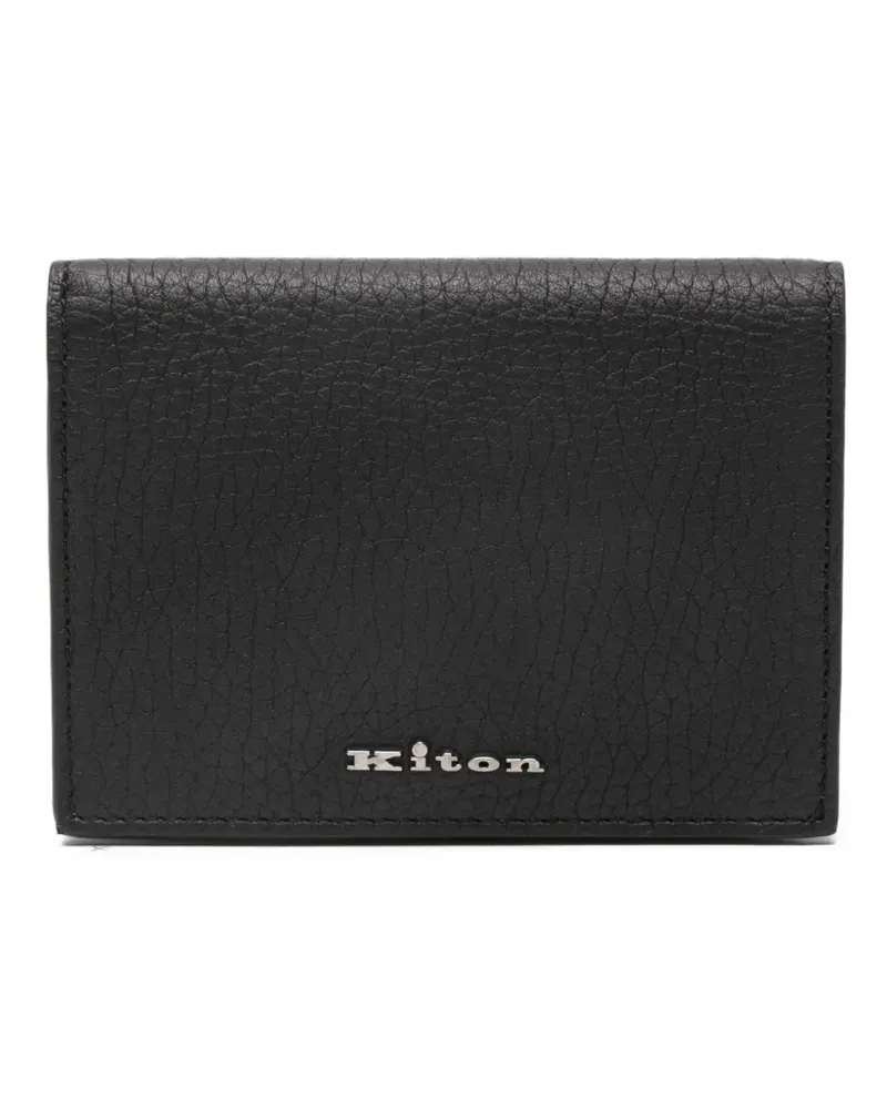 Kiton Klassisches Kartenetui - Schwarz Schwarz