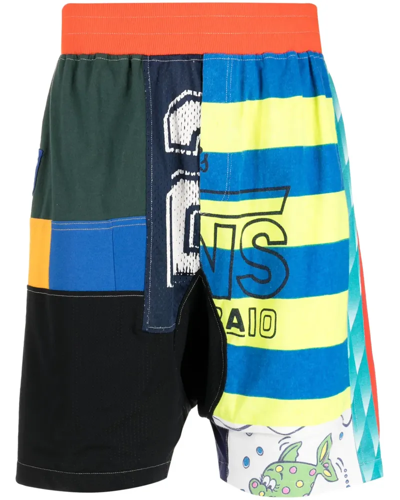 Amen Joggingshorts im Patchwork-Look - Mehrfarbig Mehrfarbig