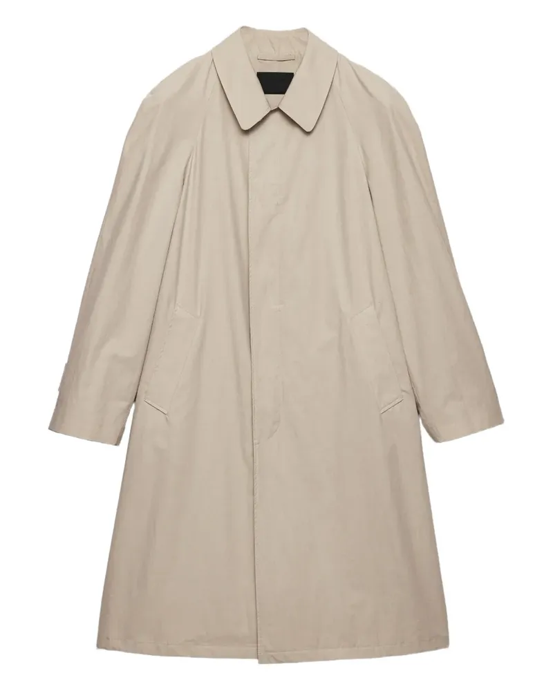 Prada Einreihiger Mantel - Nude Nude