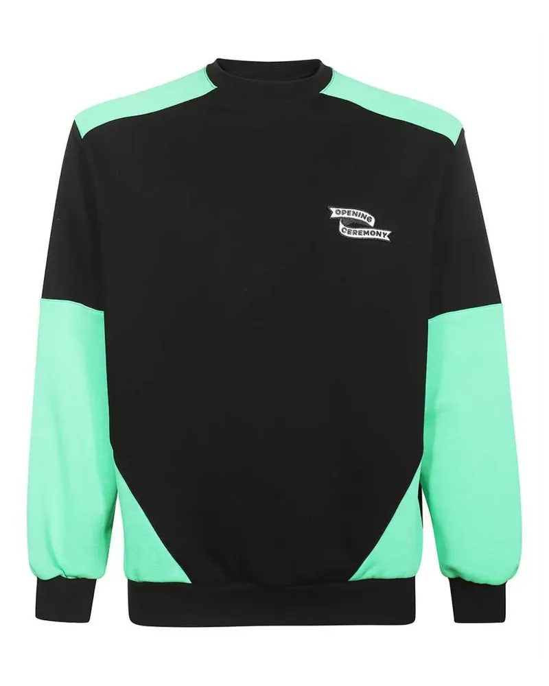 Opening Ceremony Sweatshirt in Colour-Block-Optik - Schwarz Schwarz