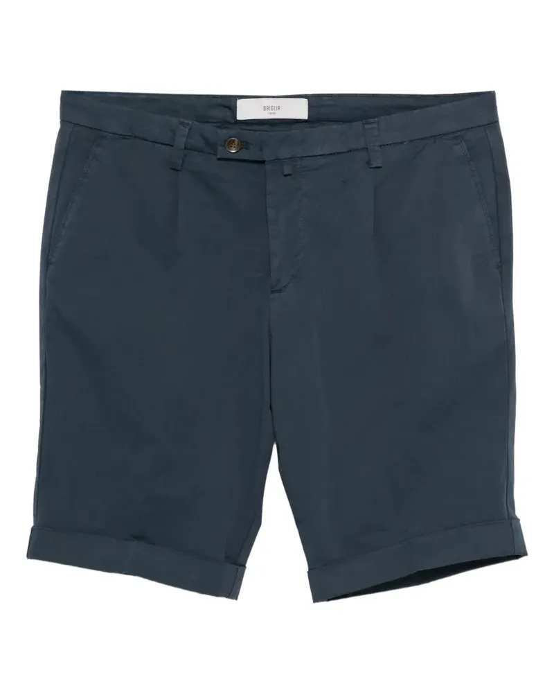 Briglia 1949 pleated turned-up shorts - Blau Blau