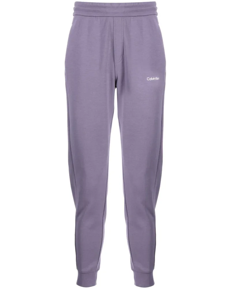 Calvin Klein Jogginghose mit Logo-Print - Violett Violett