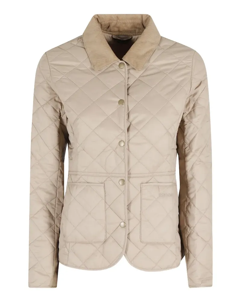 Barbour Deveron quilted corduroy-collar jacket - Nude Nude