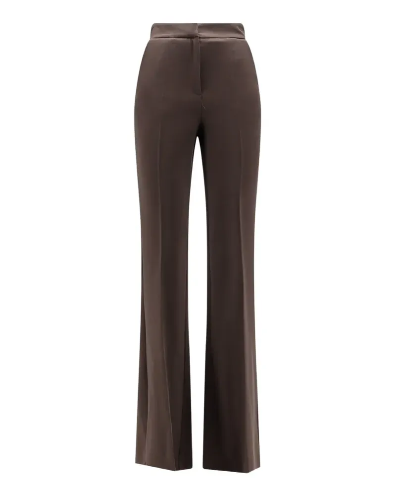 ACTUALEE flared-hem straight-leg trousers - Braun Braun