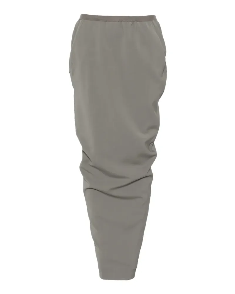 Rick Owens Soft Pillar Maxirock - Grau Grau