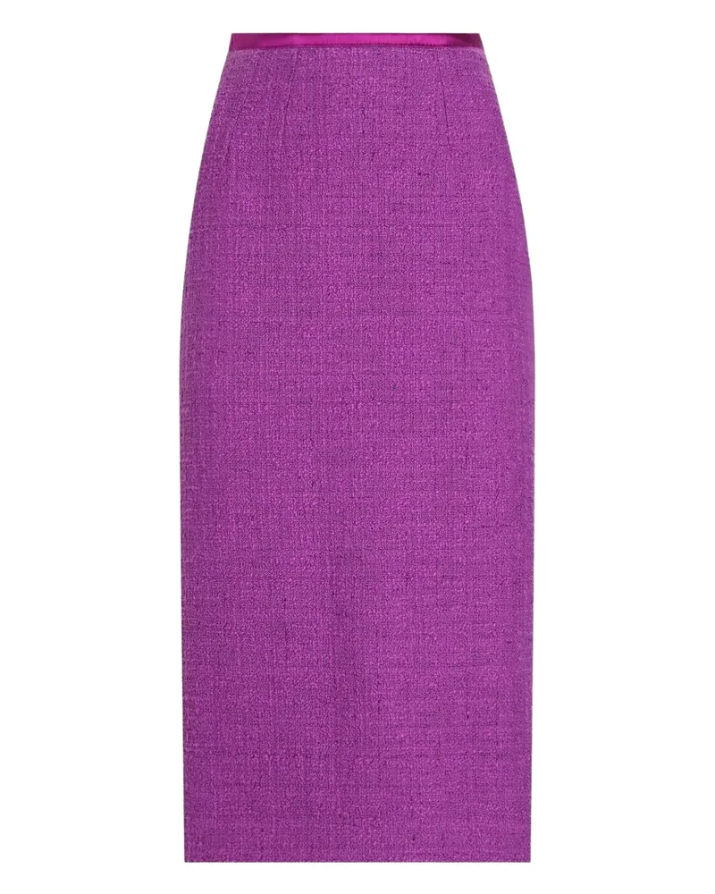 Dolce & Gabbana Texturierter Midirock - Violett Violett