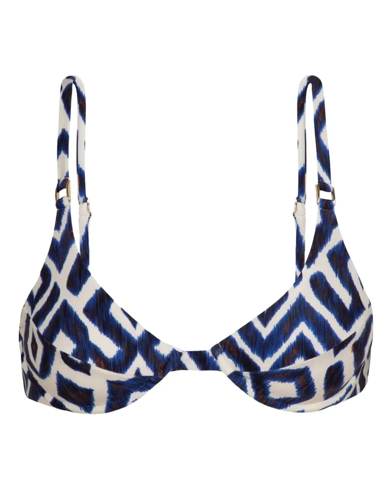 Lenny Niemeyer Bikinioberteil mit geometrischem Print - Blau Blau