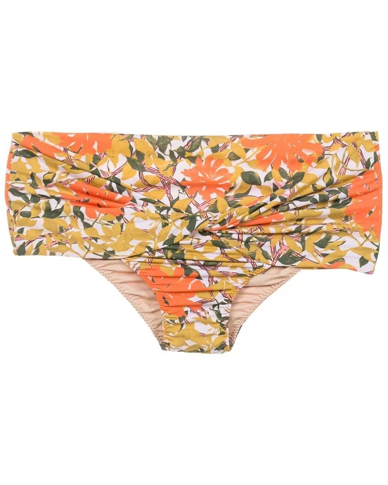 Clube Bossa Bikinihöschen mit Blumen-Print - Orange Orange