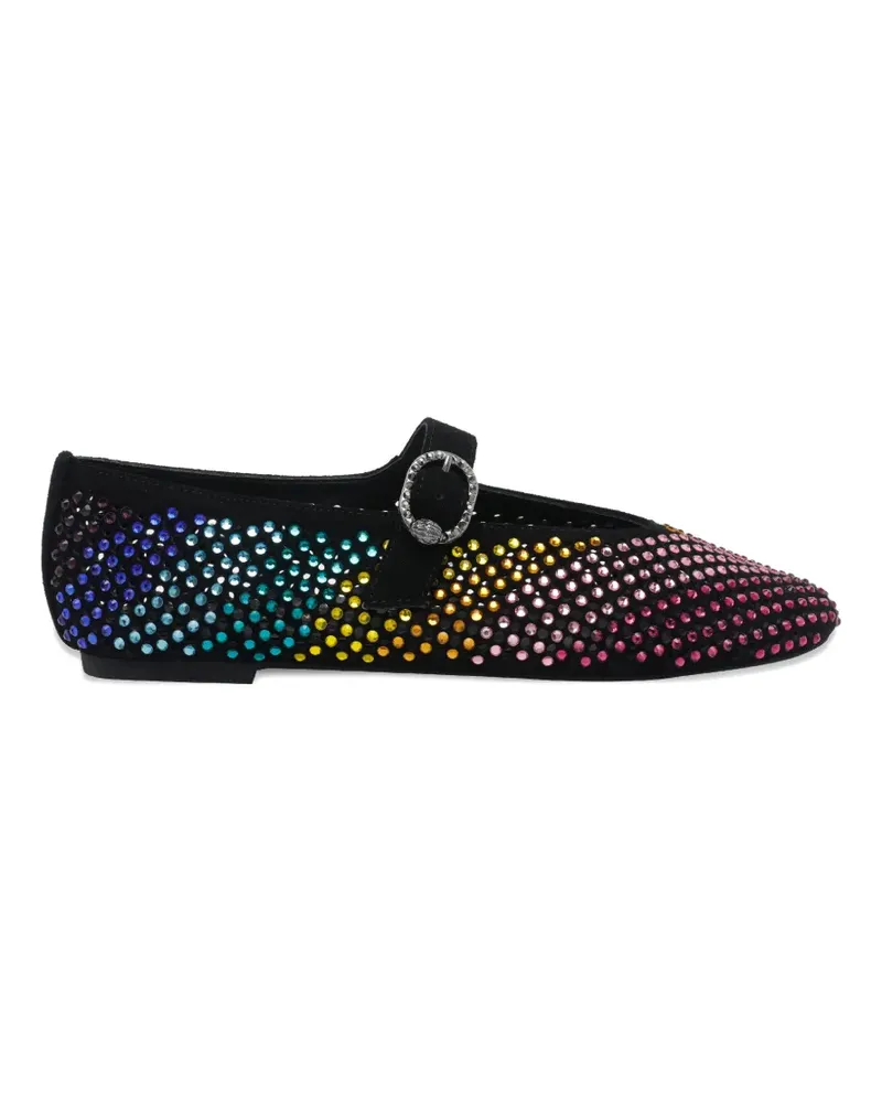 Kurt Geiger strass buckle ballet flats - Schwarz Schwarz
