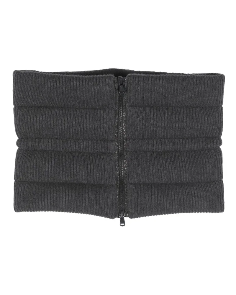 Brunello Cucinelli Gerippter Kaschmirschal - Grau Grau