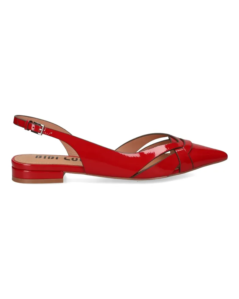 Bibi Lou Nolia woven-strap leather pumps - Rot Rot