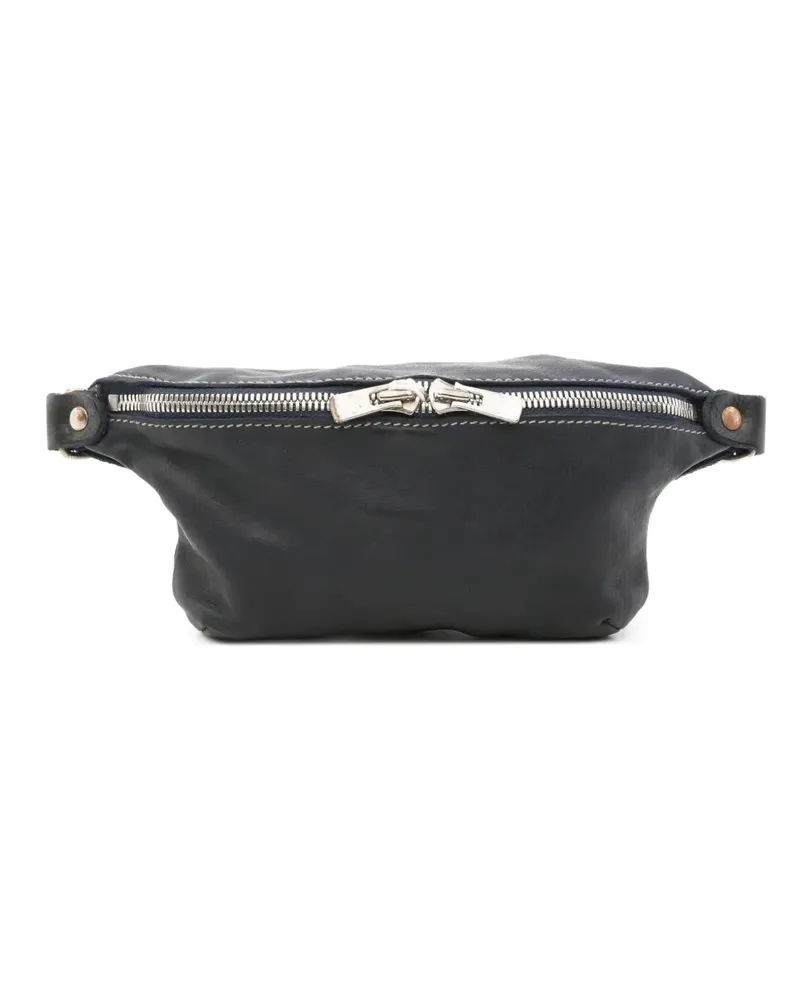 GUIDI Gürteltasche aus Leder - Blau Blau