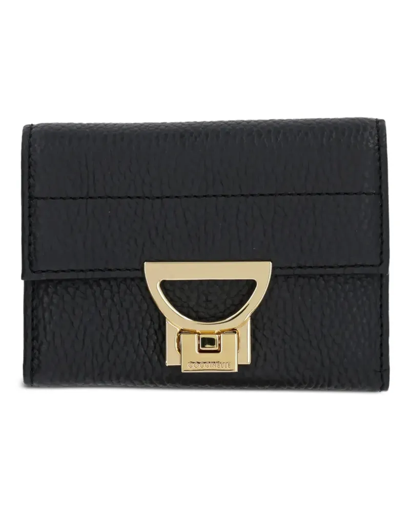 Coccinelle logo plaque wallet - Schwarz Schwarz