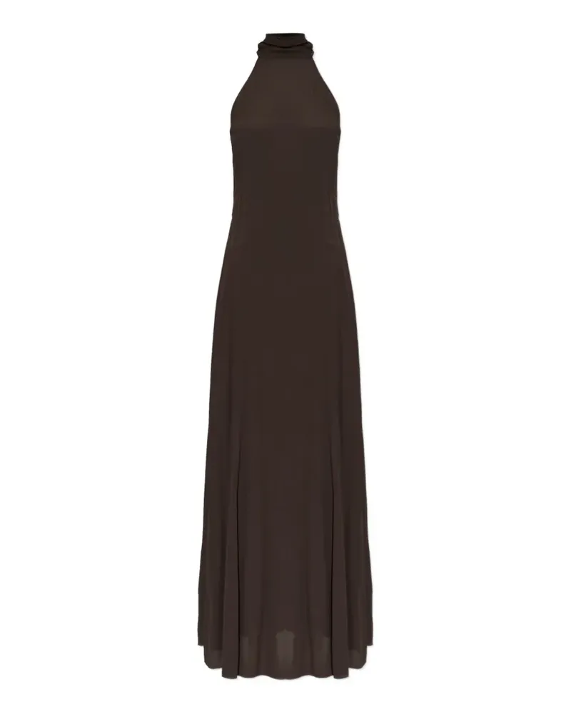 Samsøe & Samsøe Neckholder-Kleid mit Schleifenverschluss - Braun Braun