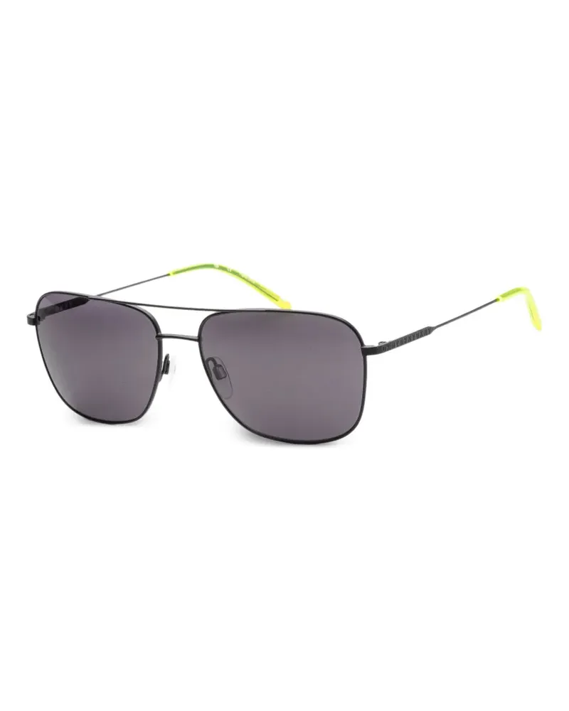 DKNY Sonnenbrille mit eckigem Gestell - Schwarz Schwarz