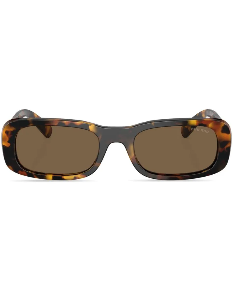 Miu Miu Sonnenbrille in Schildpattoptik - Grün Grün