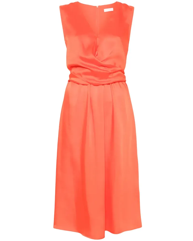 Liu Jo Midikleid aus Satin - Orange Orange