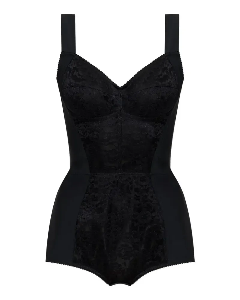 Dolce & Gabbana lace-insert bodysuit - Schwarz Schwarz