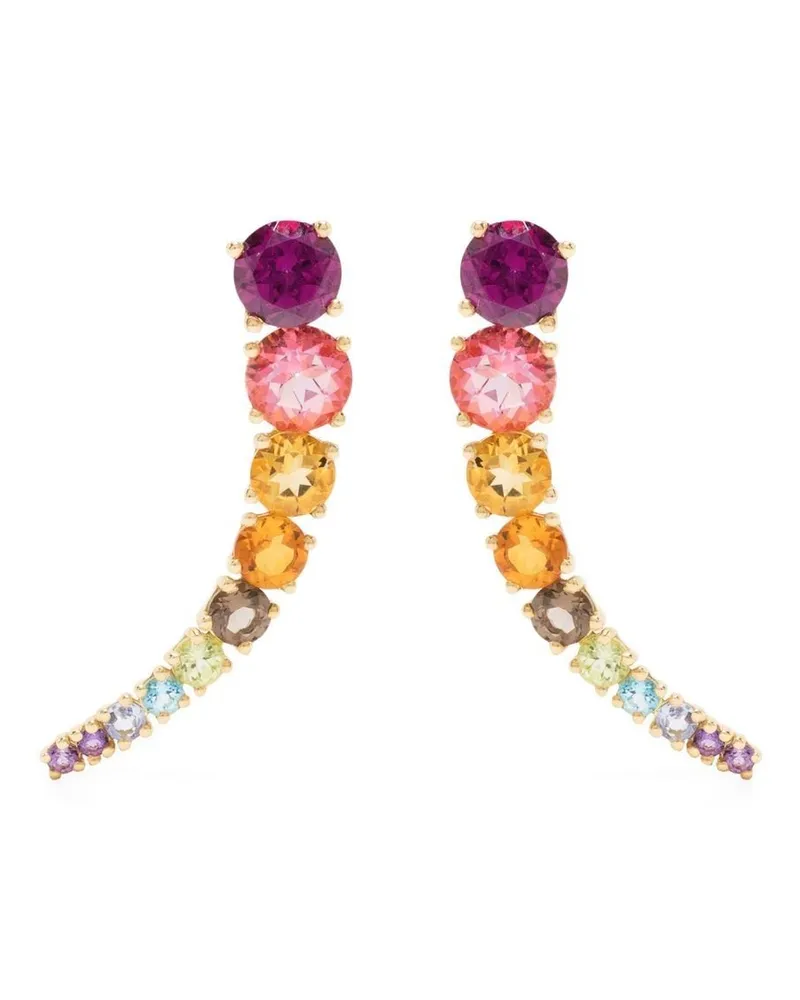 BRUMANI 18kt Gelbgoldohrringe mit Edelsteinen Gold