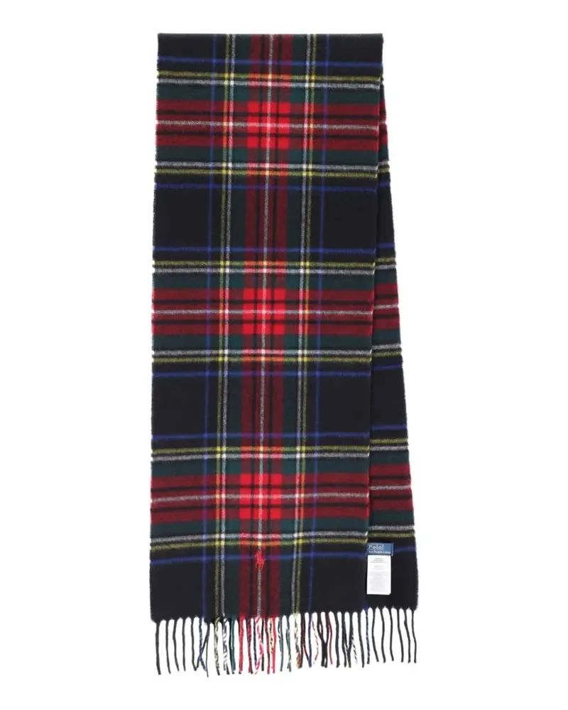Ralph Lauren plaid cashmere scarf - Schwarz Schwarz