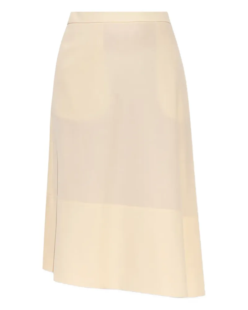 Jil Sander Asymmetrischer Midirock - Nude Nude