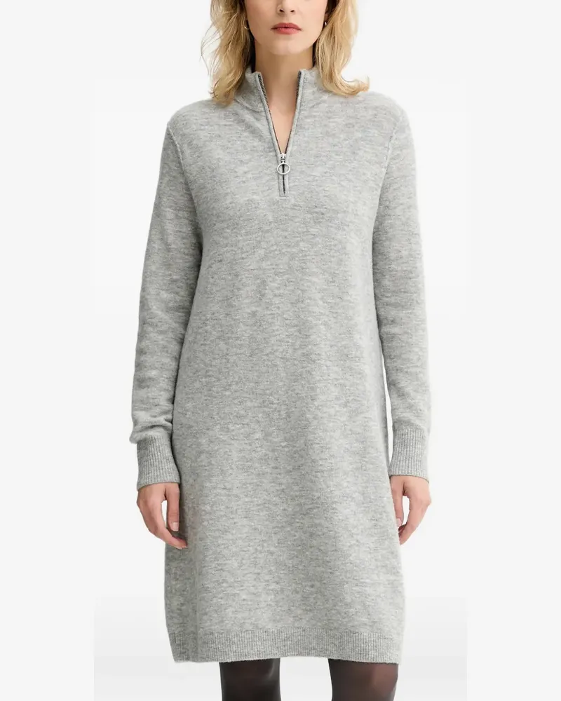 Marc O'Polo zip-neck mini dress - Grau Grau